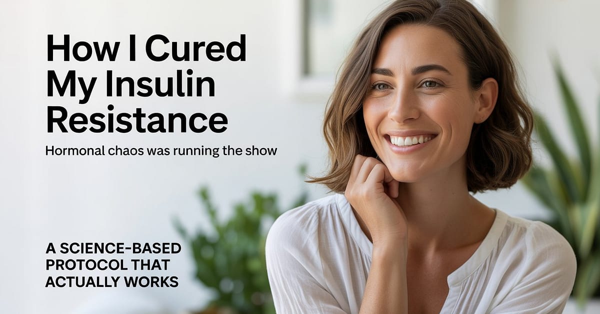 How I Cured My Insulin Resistance — Hormonal Chaos Was Running the Show — A Science-Based Protocol That Actually Works
