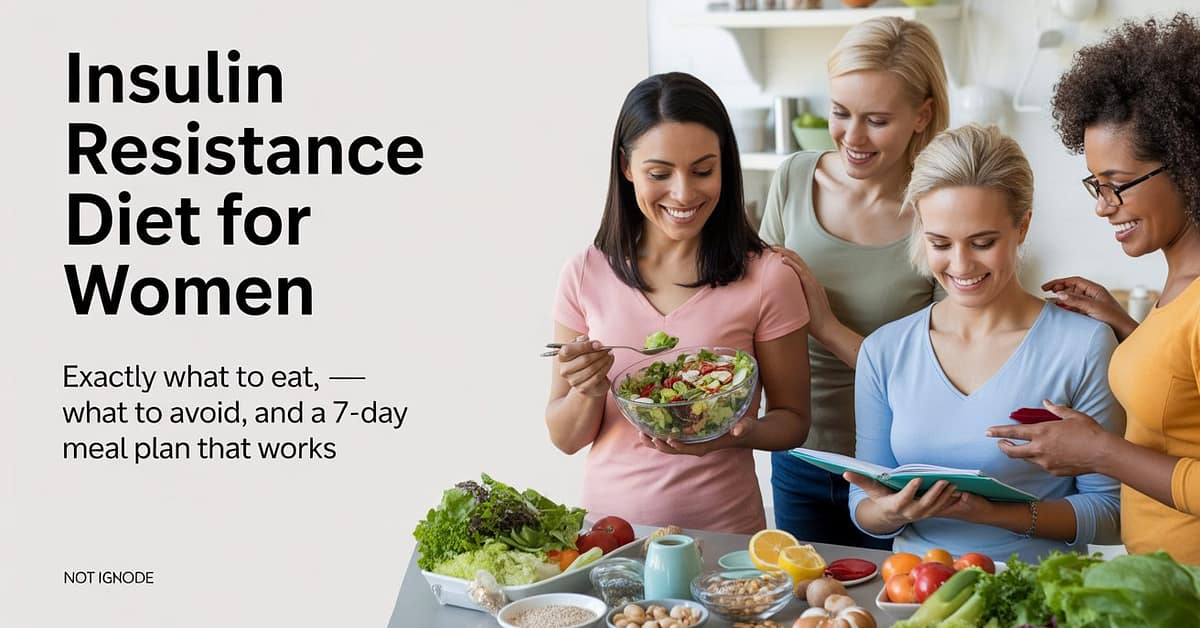 Insulin Resistance Diet for Women — Exactly What to Eat, What to Avoid, and a 7-Day Meal Plan That Works
