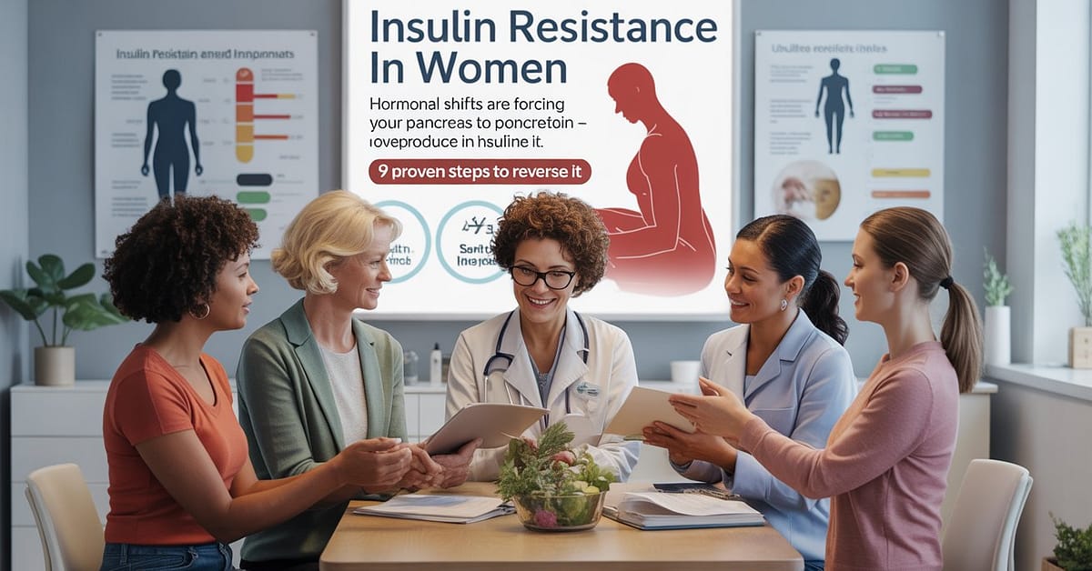 Insulin Resistance in Women — Hormonal Shifts Are Forcing Your Pancreas to Overproduce Insulin — 9 Proven Steps to Reverse It