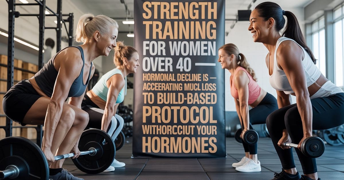 Strength Training for Women Over 40 — Hormonal Decline Is Accelerating Muscle Loss — A Science-Based Protocol to Build Muscle Without Wrecking Your Hormones