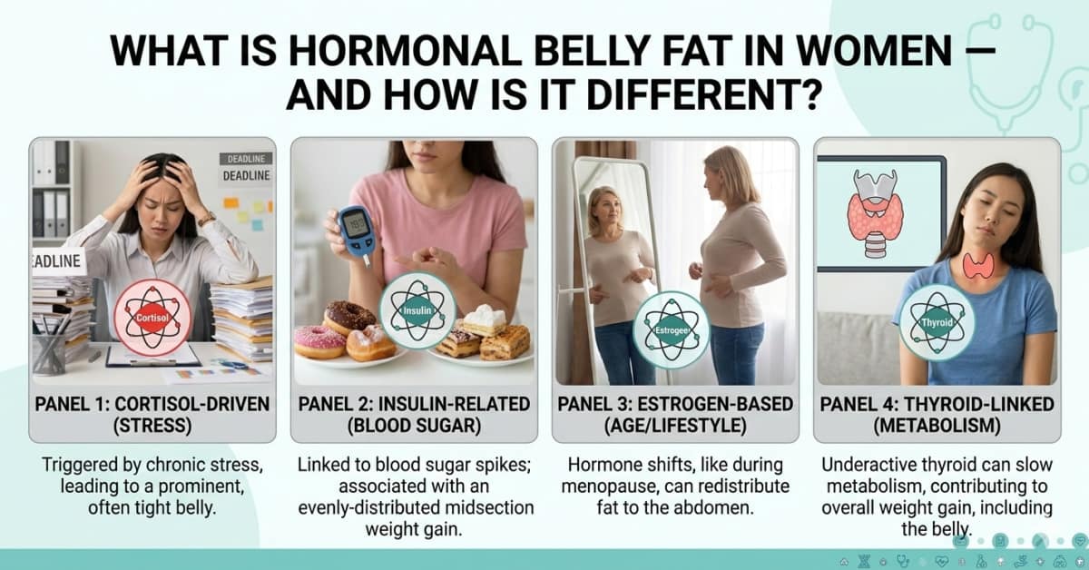 What Is Hormonal Belly Fat in Women — And How Is It Different?