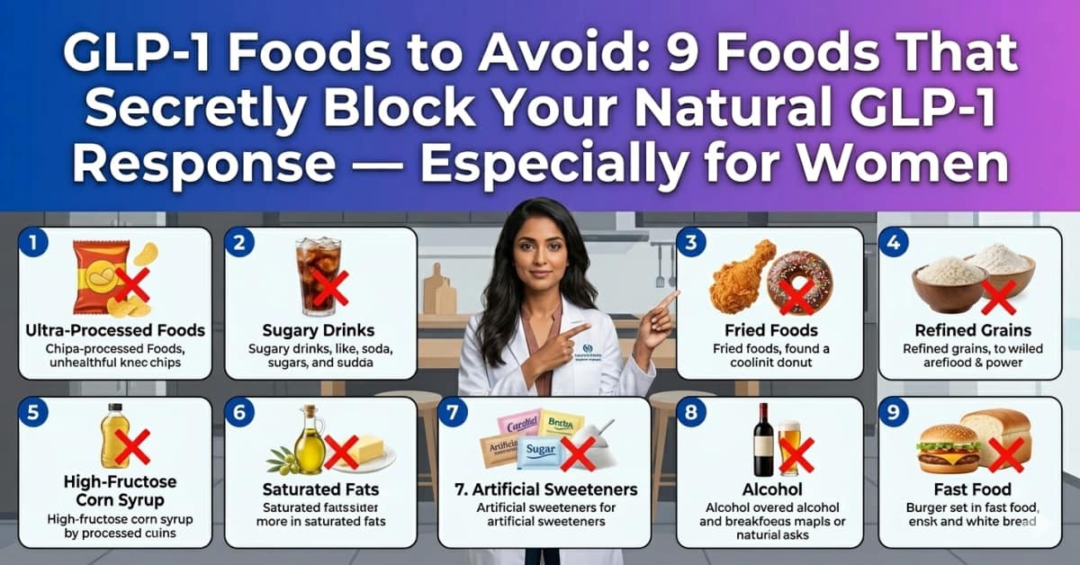 GLP-1 Foods to Avoid: 9 Foods That Secretly Block Your Natural GLP-1 Response — Especially for Women