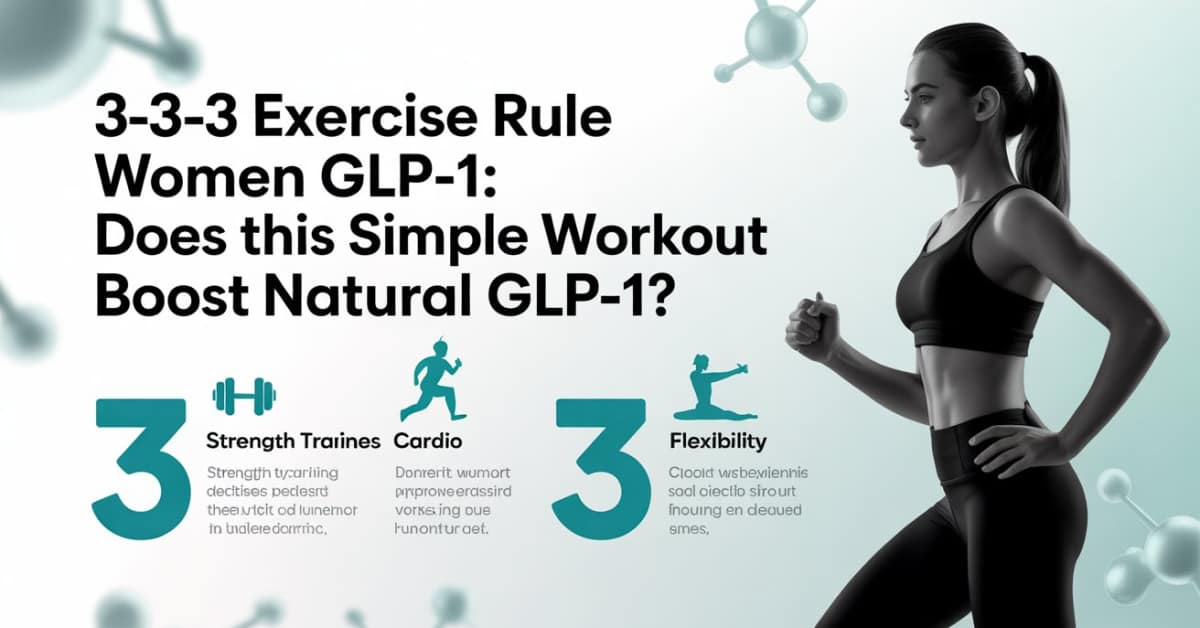 The 3-3-3 Exercise Rule for Women on a Natural GLP-1 Diet — Does It Actually Work?