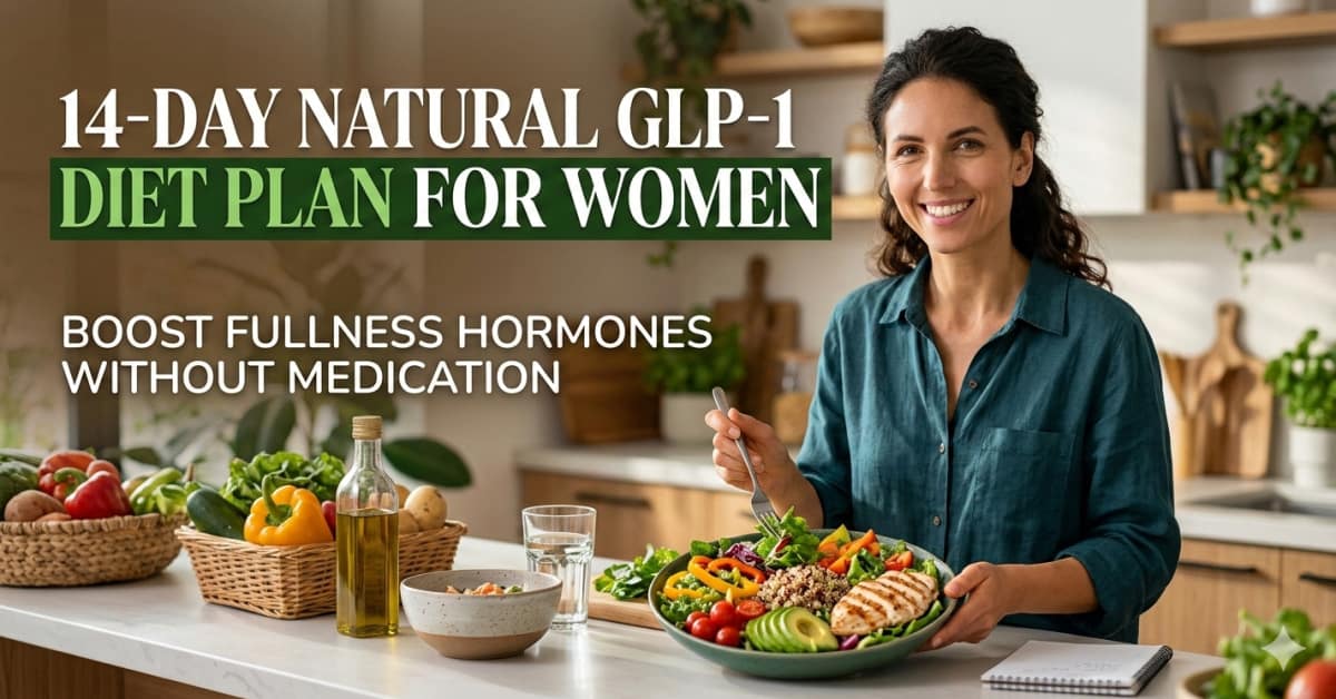 14-Day Natural GLP-1 Diet Plan for Women — Boost Fullness Hormones Without Medication