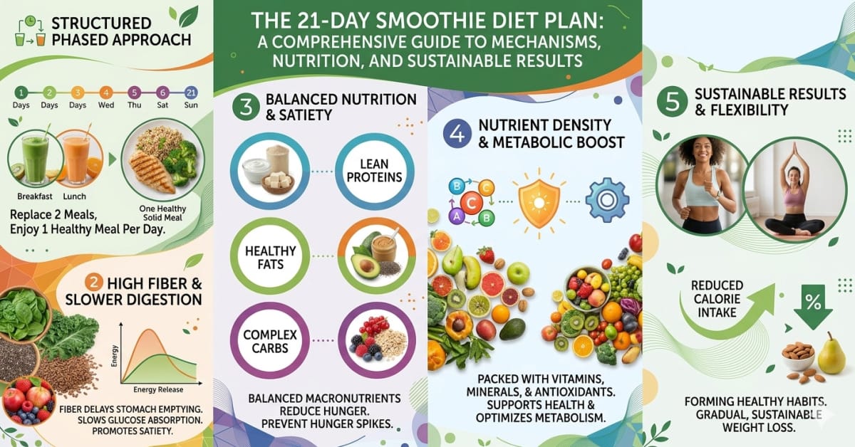How the Smoothie Diet 21-Day Plan Works — Meal Replacement Smoothies Cut Calories Without Hunger and Reset Cravings — The Complete Science Behind It