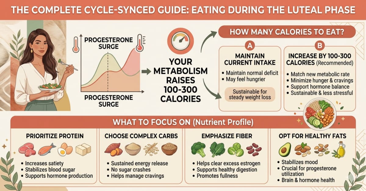 Hungrier and Heavier Before Your Period — Progesterone Is Raising Your Metabolism 100–300 Calories — Here’s Exactly How Much to Eat During the Luteal Phase