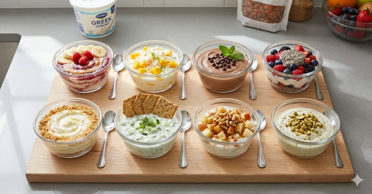 GLP-1 Yogurt Recipes — Plain Greek Yogurt Activates Your Fullness Hormone Through Two Pathways — 8 High-Protein Recipes That Work