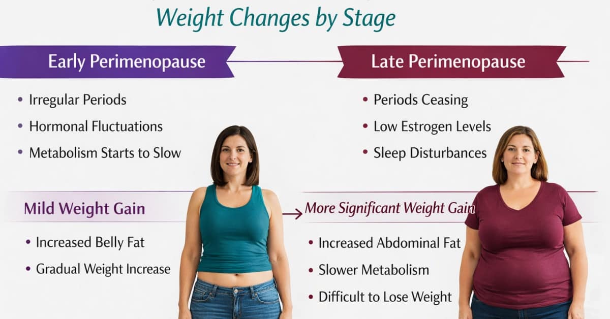 Early vs Late Perimenopause — How Each Stage Changes Your Weight Differently and What to Do About It