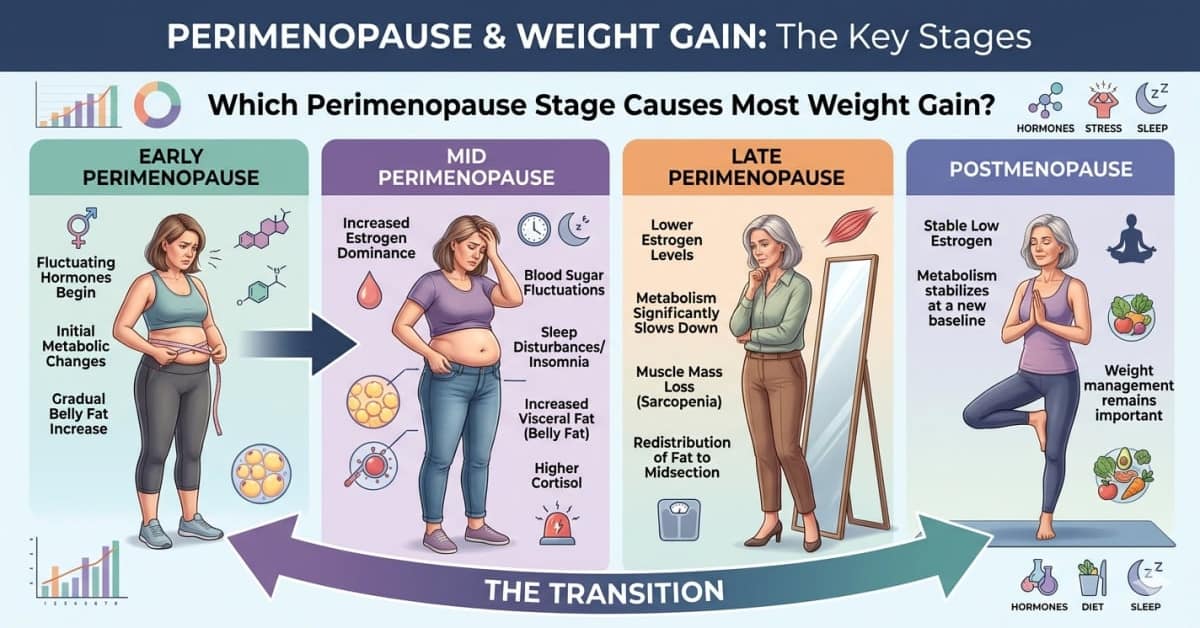 Which Perimenopause Stage Causes the Most Weight Gain