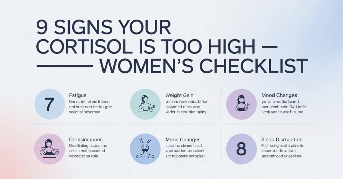 9 Signs Your Cortisol Is Too High — Women’s Checklist