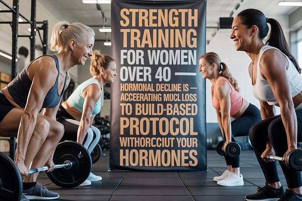 Strength Training for Women Over 40 — Hormonal Decline Is Accelerating Muscle Loss — A Science-Based Protocol to Build Muscle Without Wrecking Your Hormones