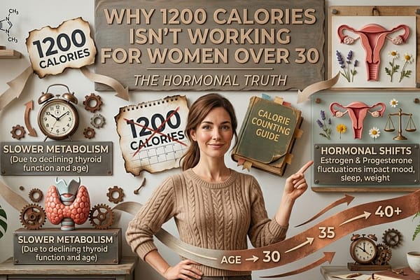 Why 1200 Calories Isn’t Working for Women Over 30 : The Hormonal Truth