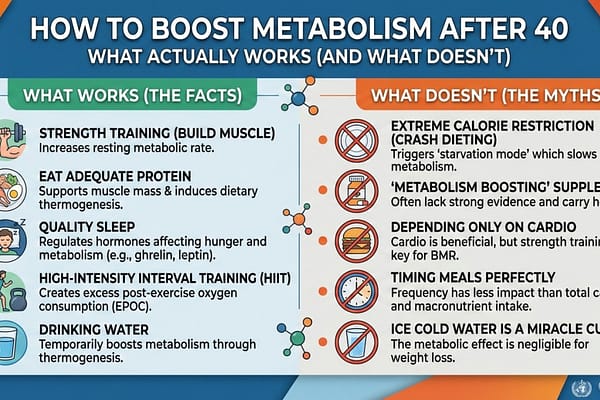 How to Boost Metabolism After 40: What Actually Works (And What Doesn’t)