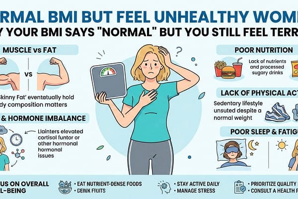 Normal BMI But Feel Unhealthy Women: Why Your BMI Says “Normal” But You Still Feel Terrible