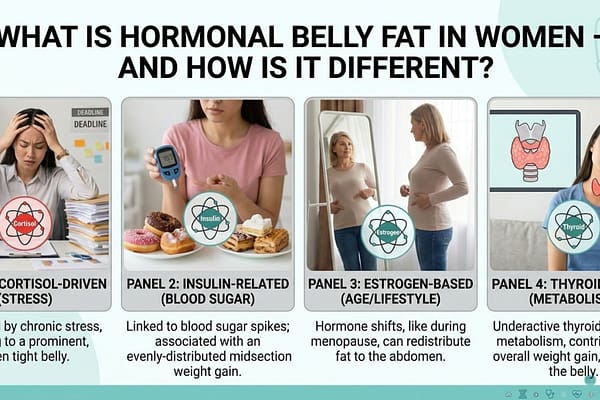 What Is Hormonal Belly Fat in Women — And How Is It Different?