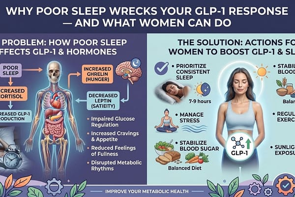 Why Poor Sleep Is Wrecking Your GLP-1 Response — And What Women Can Do About It