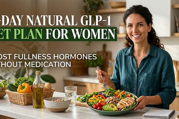 14-Day Natural GLP-1 Diet Plan for Women — Boost Fullness Hormones Without Medication