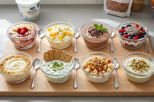 GLP-1 Yogurt Recipes — Plain Greek Yogurt Activates Your Fullness Hormone Through Two Pathways — 8 High-Protein Recipes That Work