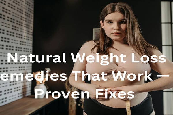 Natural Weight Loss Remedies That Actually Work for Women — Generic Supplements Miss the Hormonal Root Cause — These 8 Targeted Fixes Do Not