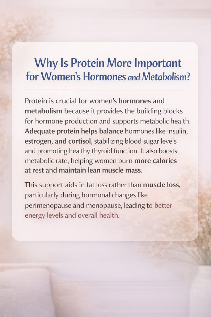 Why Is Protein More Important for Women’s Hormones and Metabolism?