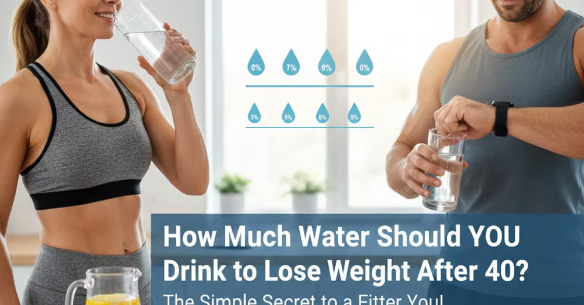 How much water to drink for weight loss women over 40