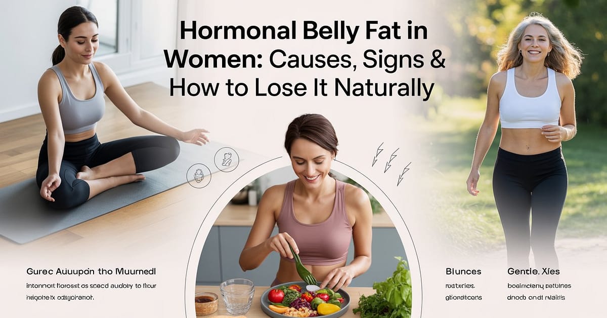 Hormonal Belly Fat in Women: Causes, Signs & How to Lose It Naturally