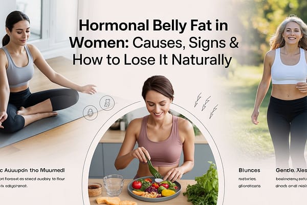 Hormonal Belly Fat in Women: Causes, Signs & How to Lose It Naturally