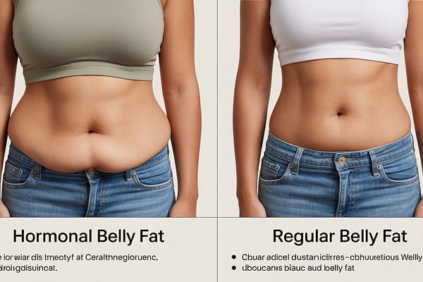 Hormonal Belly Fat vs Regular Belly Fat — How to Tell the Difference